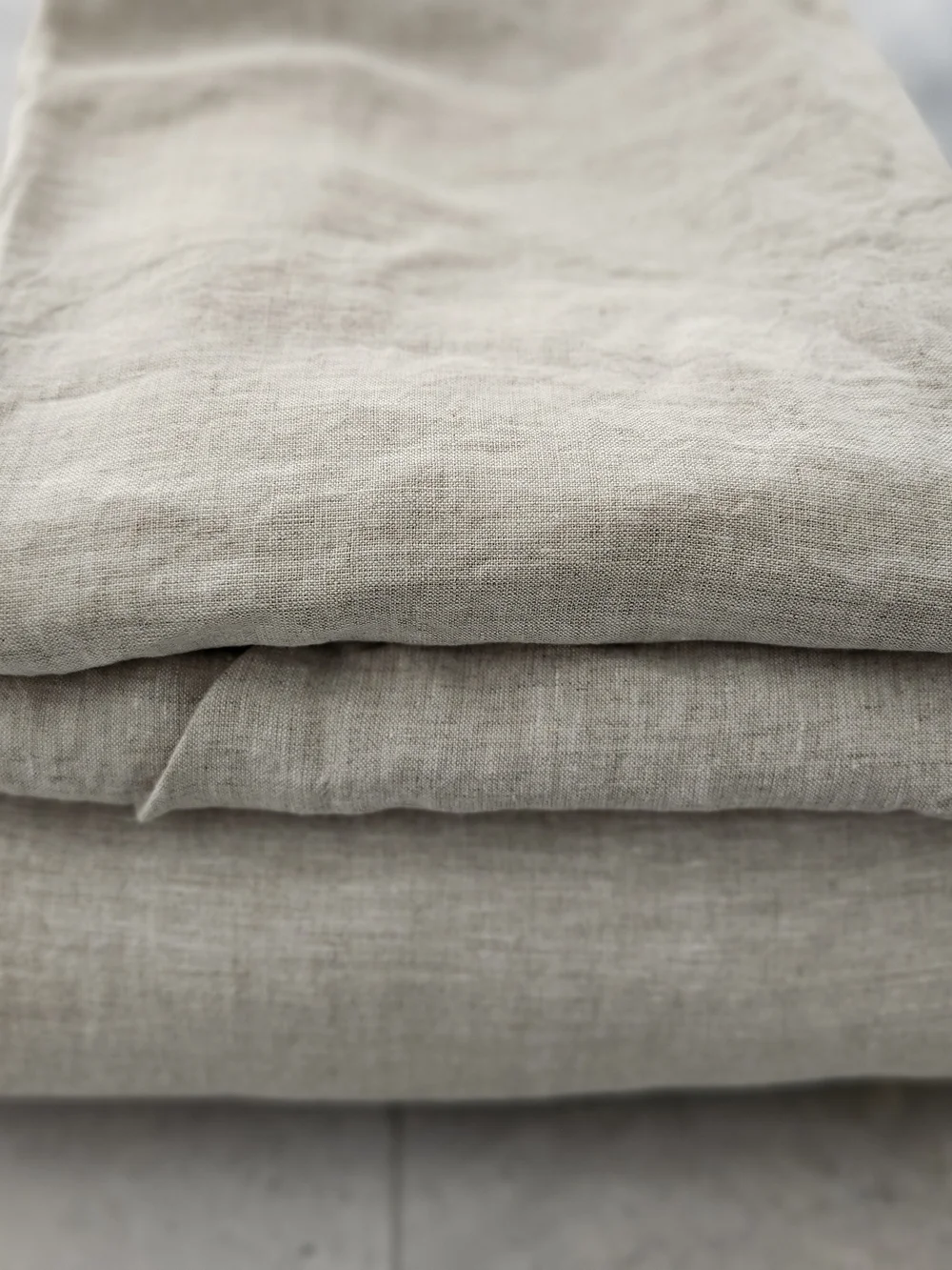 NWT Quince 100% European Linen Natural Chambray Duvet Cover Set | King/Cal King